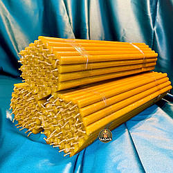 Набір із 3 упаковок великих високих воскових свічок (52 шт. в уп.) для дому та молитви з медовим ароматом