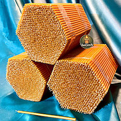 Набір із 3 упаковок дуже тонких воскових свічок (700 шт. в уп.) для дому та молитви з медовим ароматом