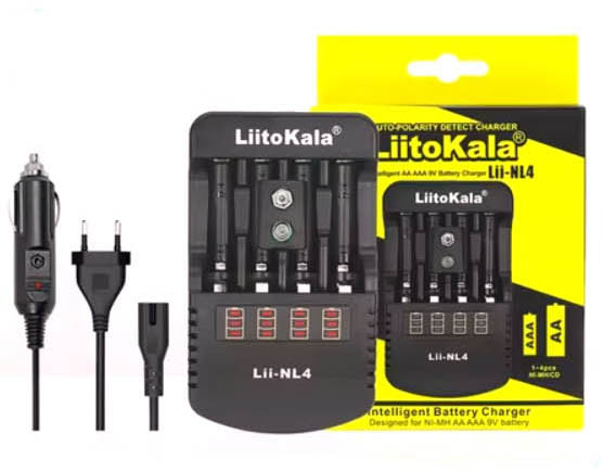 Зарядний пристрій для акумуляторів LiitoKala Lii-NL4 EU, фото 1