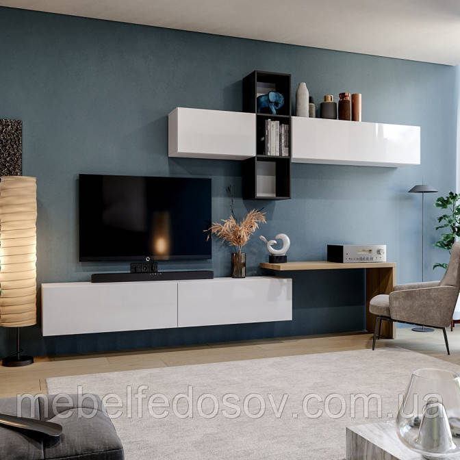 Гостиная BOX V4 (Міро Марк/MiroMark)BX-V4-WB/BL 1800*3500*320мм