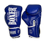 Боксерські рукавиці 10 oz ШКІРВІНІЛ з широким манжетом 3 кольори Boxer Sport Line, фото 6