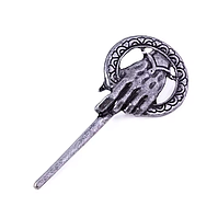 Брошка шпилька Game of Thrones: Десниця короля. Ошатне прикраса в стилі Гра Престолів Срібляста