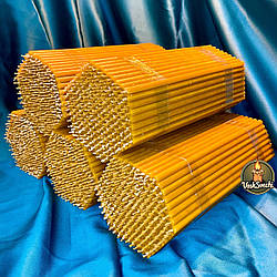 Набір із 5 упаковок середніх стандартних воскових свічок (200 шт. в уп.) для дому та молитви з медовим ароматом