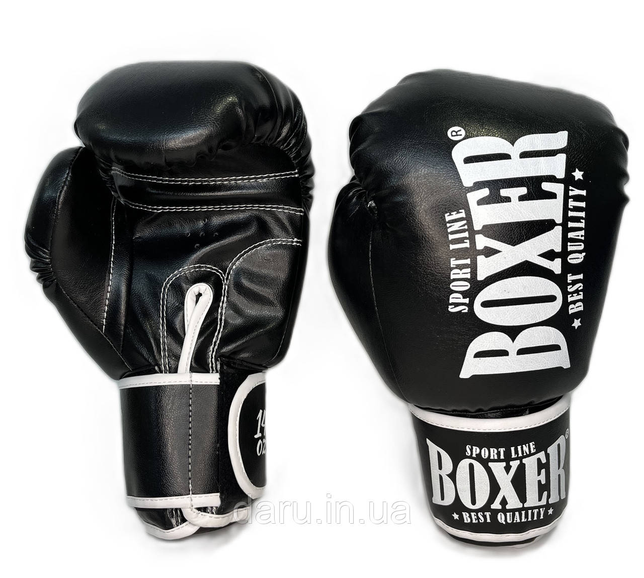 Боксерські рукавички NEW 14 oz Шкірвініл Boxer 3 кольори Boxer Sport Line