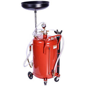 Установка для зливу і вакуумного відкачування масла (80л.) G. I. Kraft B80VS