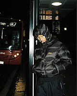 Пуховик Cortiez Чорний пуховик Cortiez Нейлоновий чорний пуховик Cortiez Теплий пуховик Cortiez Куртка Cortiez