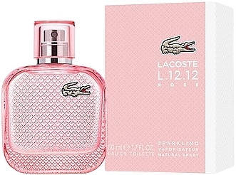 Оригинал Lacoste L.12.12 Rose Sparkling For Her 50 ml мл ( Лакоста розе ...
