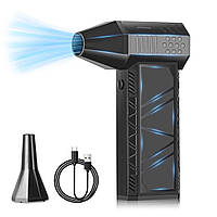 Турбо Вентилятор Ручний Turbo Jet Fan X6 8000mAh 52м/с Jetfan Міні Повітродувка Акумуляторна для Чистки та Сушки Авто та ПК Jet X3