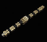 Золотий православний браслет зі святими., фото 3