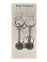 Брелок подвійний "Мячі футбольні", металевий, Брелок парный "Мяч", фото 2