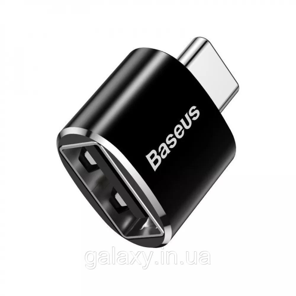 Адаптер Baseus Type-C to USB перехідник CATOTG-01 Black, фото 1