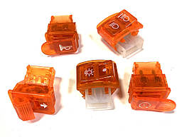 Кнопки Honda DIO AF27 к-кт 5 шт. жовтогарячі