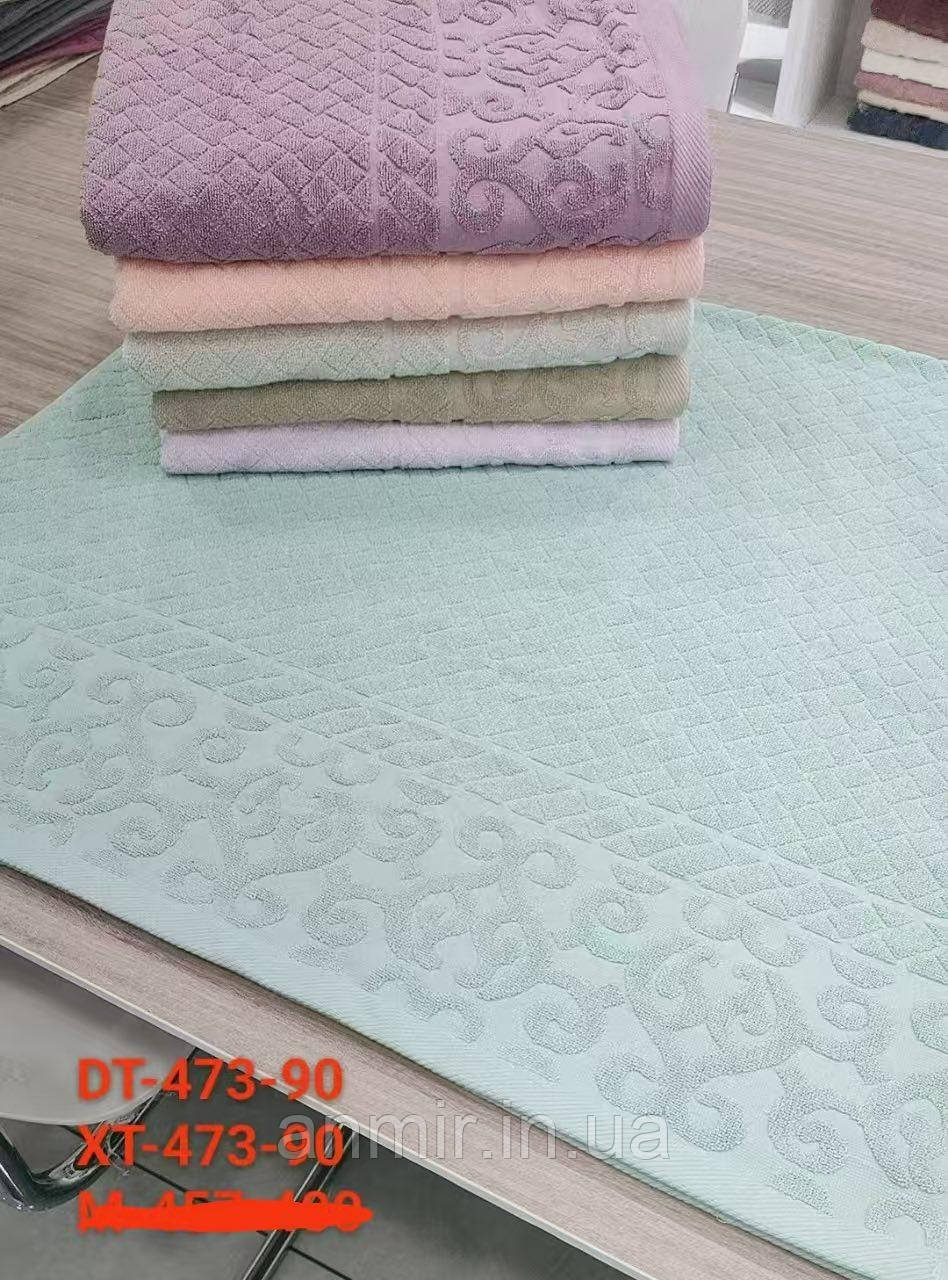 Рушник для обличчя однотонний махровий ЗОРИ розмір 50х100 см, кольору міксом