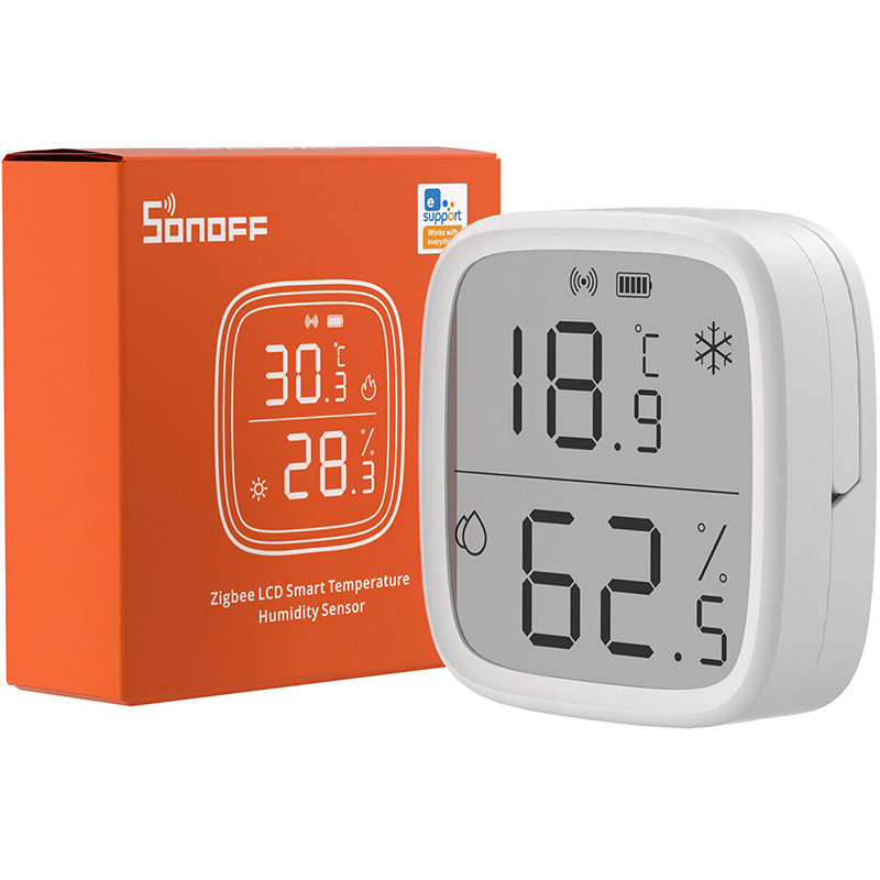 SONOFF SNZB-02D - Zigbee бездротовий розумний датчик температури та вологості