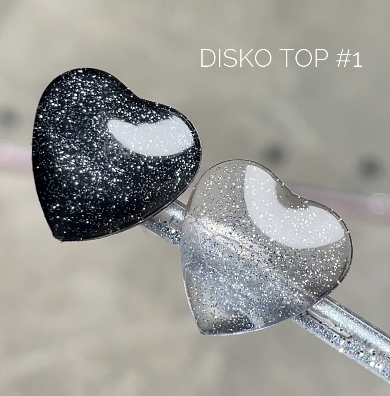 Топ GeliX DISCO зі світловідбивними блисками без липкого шару, фото 1