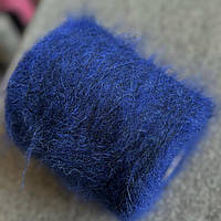 Пряжа мохерова Quebec Lanificio dell Olivo, колір 1127 сині чорнила в фіолетовий підтон на чорній основі