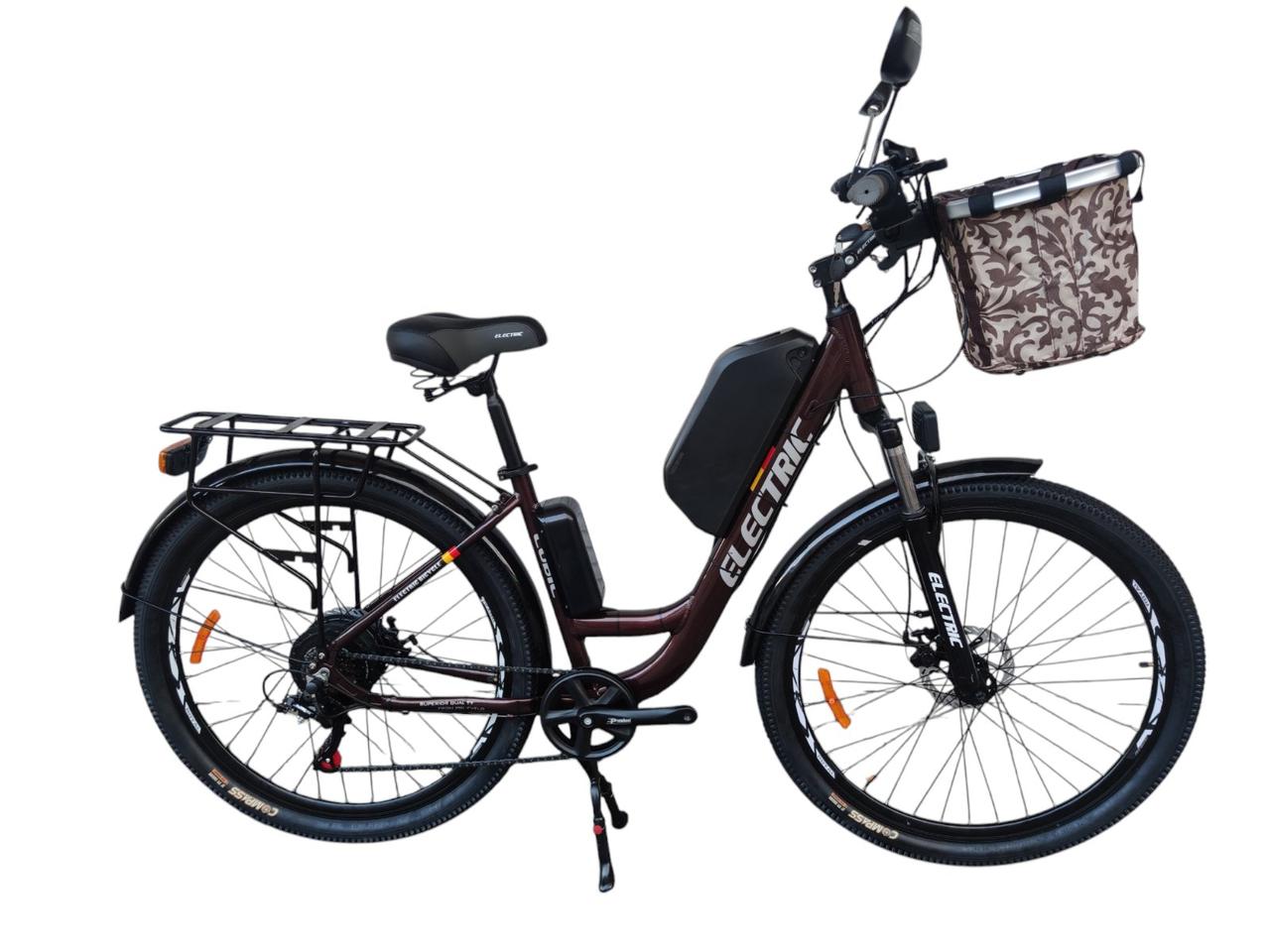 Комфортний Електровелосипед "Electric 29R" 500 W 54 V 18 AH "Bordo"