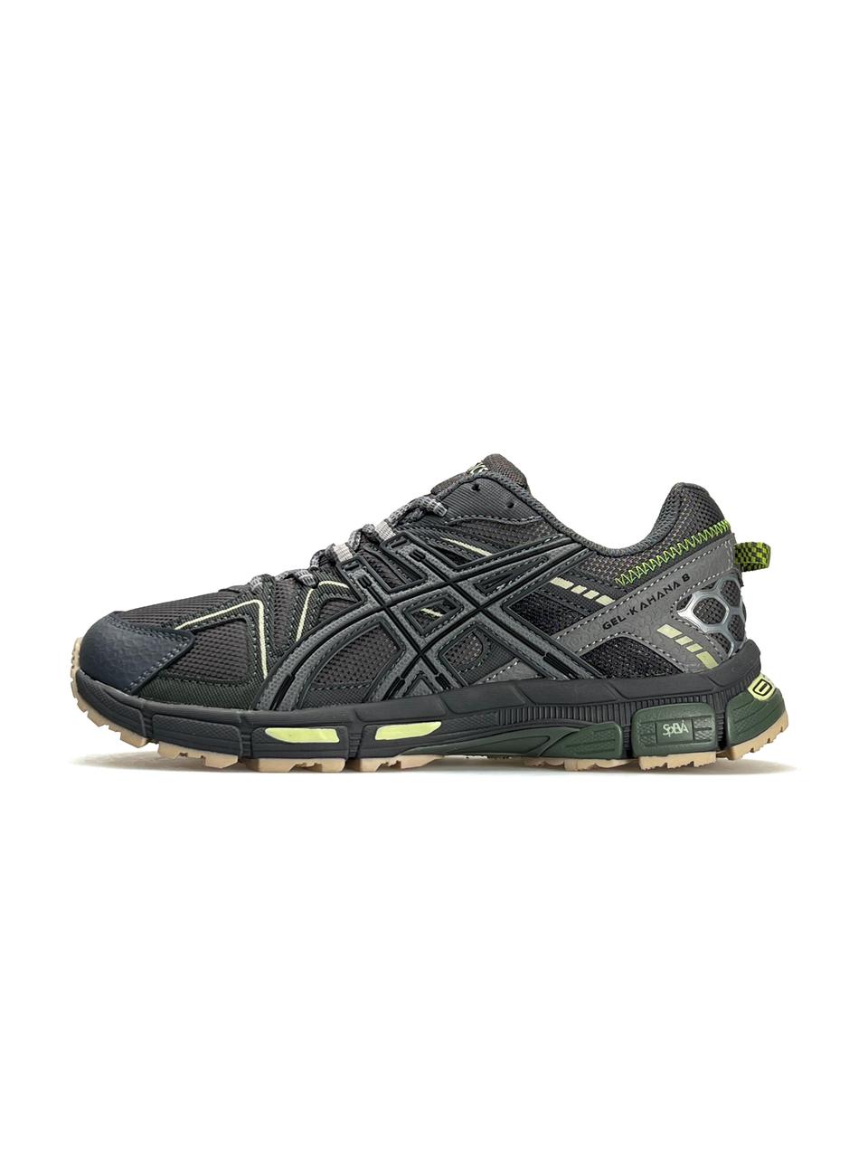 Чоловічі кросівки ASICS Gel-Kahana 8 Grey, чоловічі кеди Асикс шкіра текстиль водовідштовху. сірі. 41