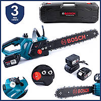 Бесщеточная аккумуляторная пила BOSCH GSR350iW (48V, 6Ah) Мощная пила Бош с шиной 40 см для дров mm