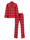 Фланелева Піжама Victoria's Secret Flannel Long Pajama Set, Червона картата (Нова), фото 3
