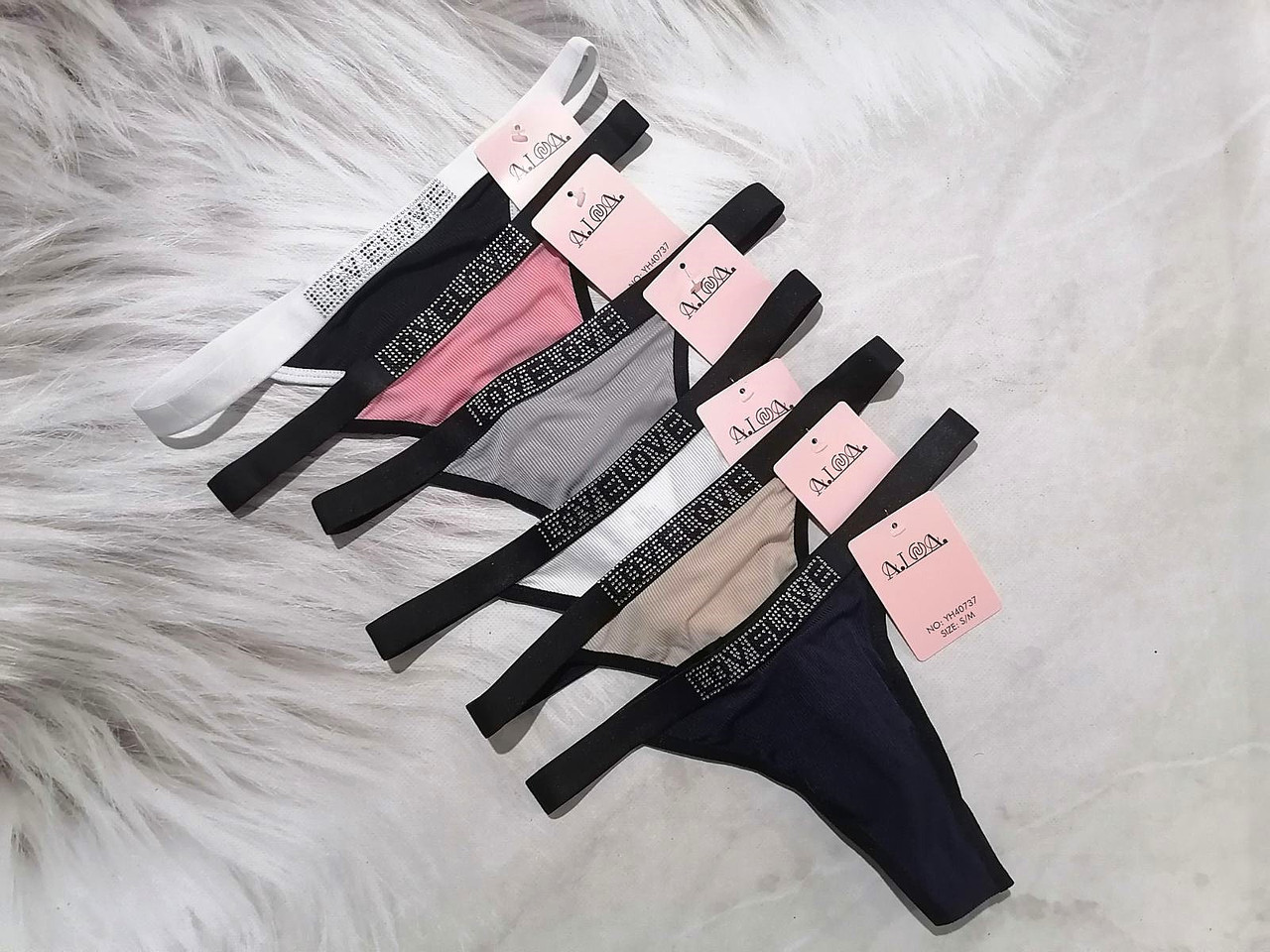 Жіночі труси стрінги мікрофібра 42-48р 6 кольорів, фото 1