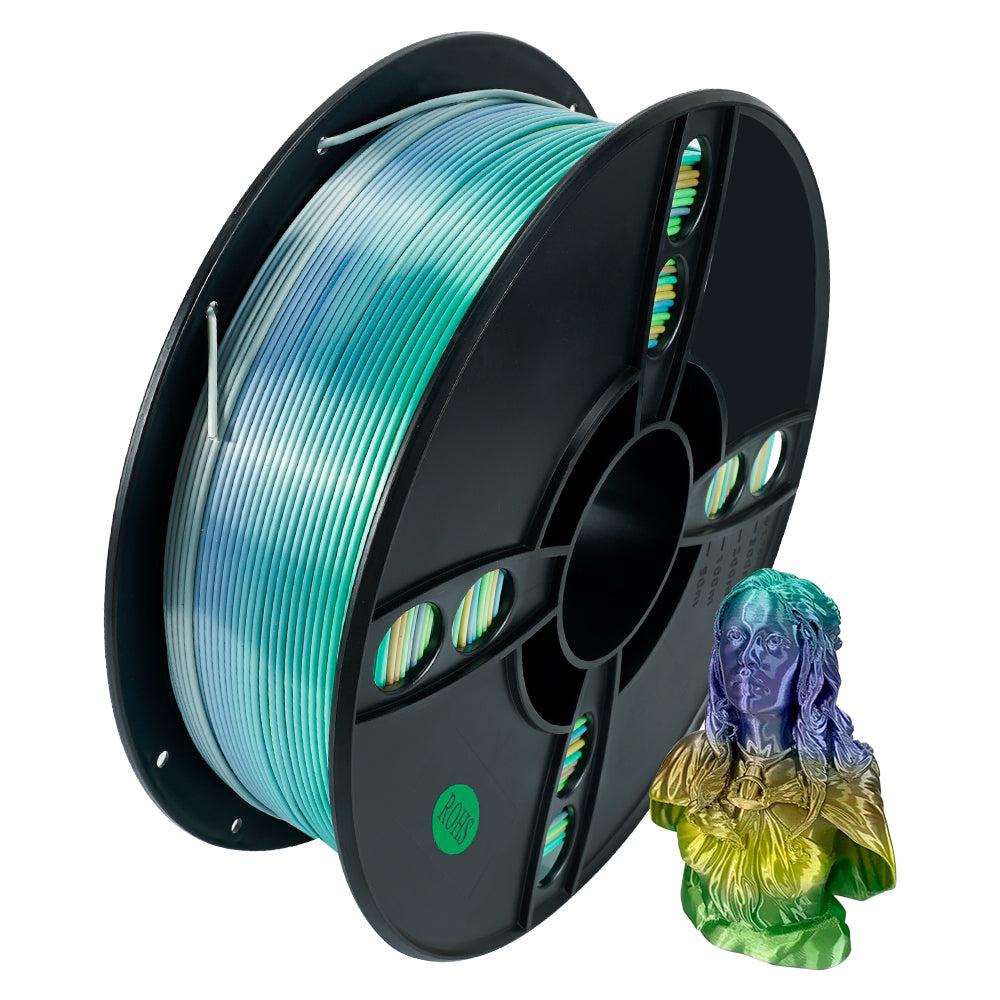 Пластик филамент KINGROON PLA Silk Rainbow Forest (B01893)