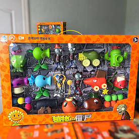 Величезний набір фігурок рослиніння проти Зомбі 59 см | 74 фігурки Plants vs Zombies у великій коробці