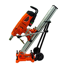 Потужна установка алмазного буріння GTM DK-406/3 стійка з нахилом : 4.8 кВт, вага 33кг