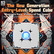 Meilong Magnetic Cube 3x3 V2 | Кубик Рубіка 3х3 МоЮ V2 магнітний без наклейок, фото 7