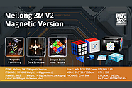 Meilong Magnetic Cube 3x3 V2 | Кубик Рубіка 3х3 МоЮ V2 магнітний без наклейок, фото 8