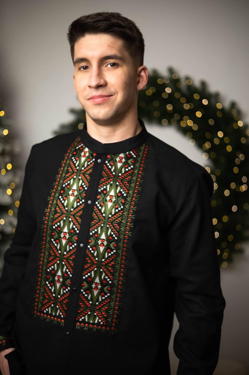 Вишиванка чоловіча "Кичері" чорна
