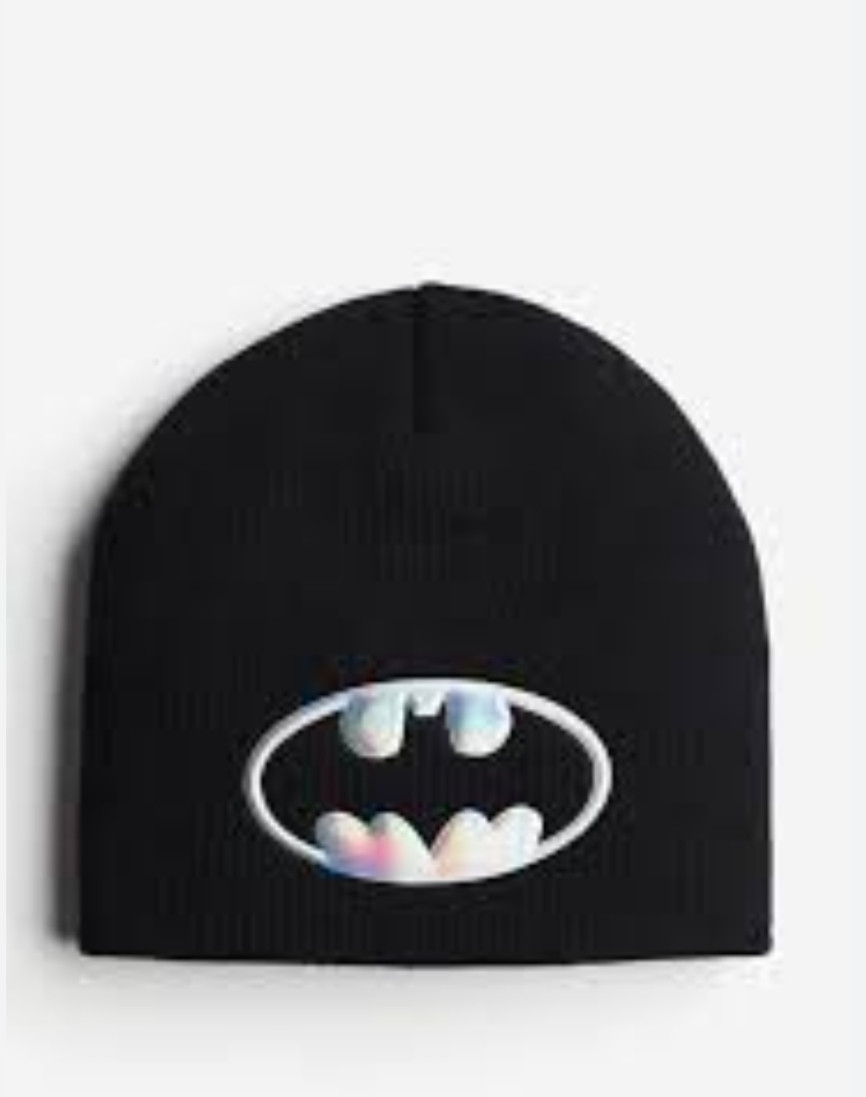 Шапка для хлопчика чорна Batman H&M 1,5-6 років, фото 1