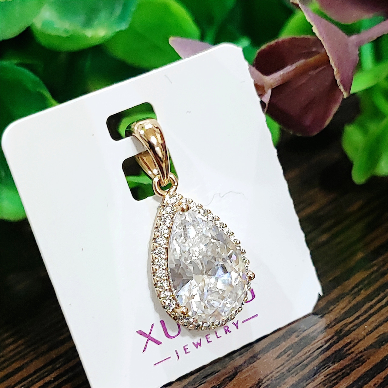 Кулон xuping довжина з вушком 2.5см ширина 11мм медичне золото позолота 18К 5423