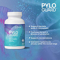 Microbiome Labs PyloGuard / Lactobacillus reuteri для здорового рівня хелікобактер пилорі 30 капсул BX534, фото 4
