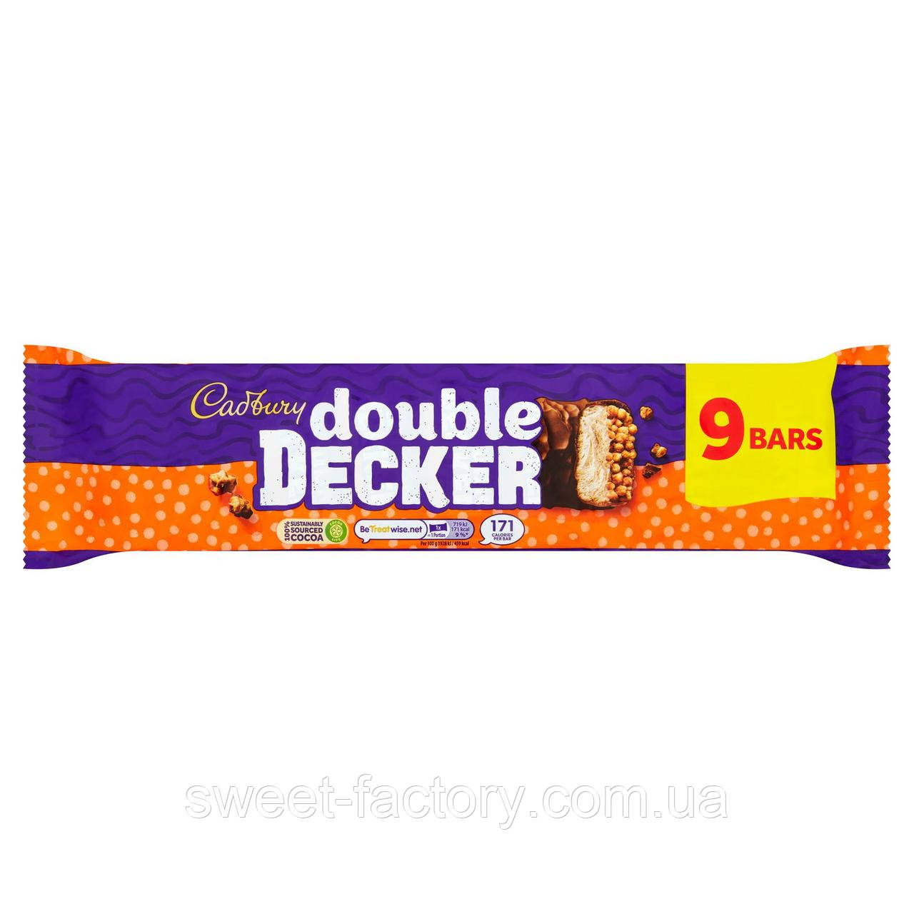 Батончики Cadbury Double Decker 9s 335g, фото 1