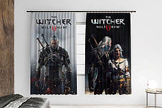 Штори з принтом «Геральт і Цирі. Geralt and Ciri»