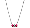 Срібне намисто в стилі PANDORA 925 проба кольє "Червоний бант" ПАНДОРА, фото 2