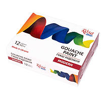 Набір гуашевих фарб Modern 12 кольорів по 40 мл Rosa Studio, 221548