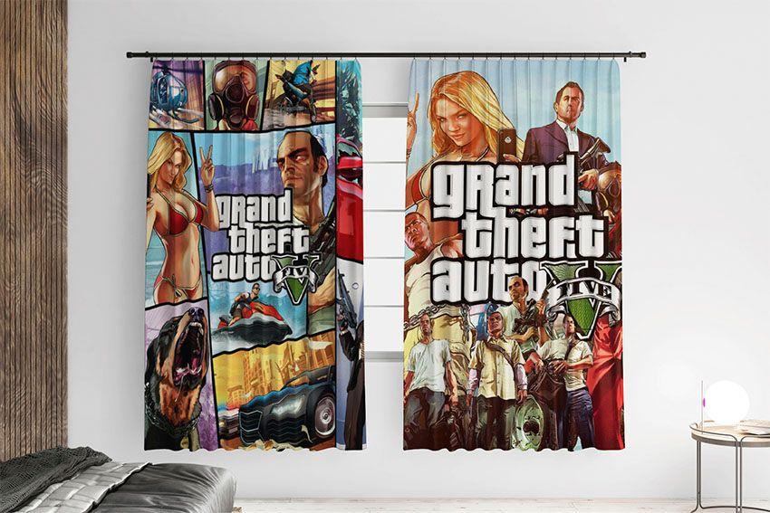 Штори з принтом «ГТА 5. GTA 5»