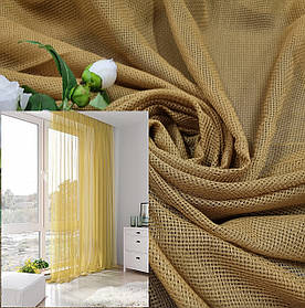 Тюль сітка "Саллі" Гірчиця (готова тюль 300х270см)