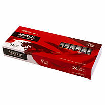 Набір акрилових фарб 24 кольори по 20 мл Rosa Studio, 9074771