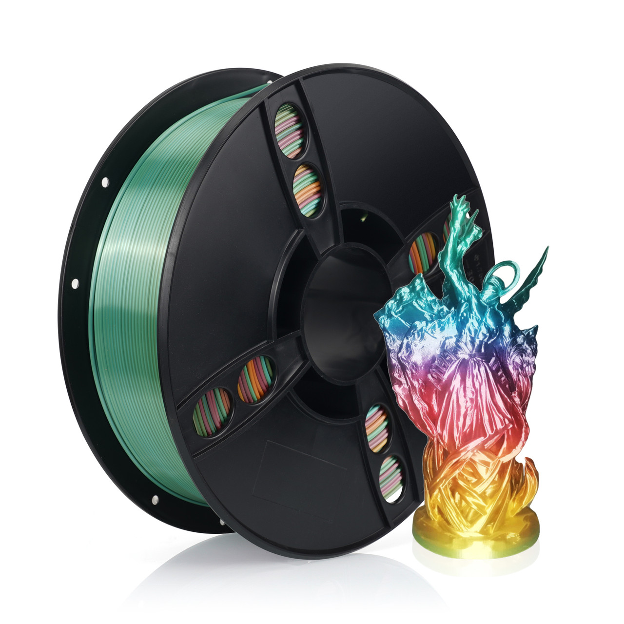 Пластик филамент KINGROON PLA Silk Rainbow Macaron (B01892)