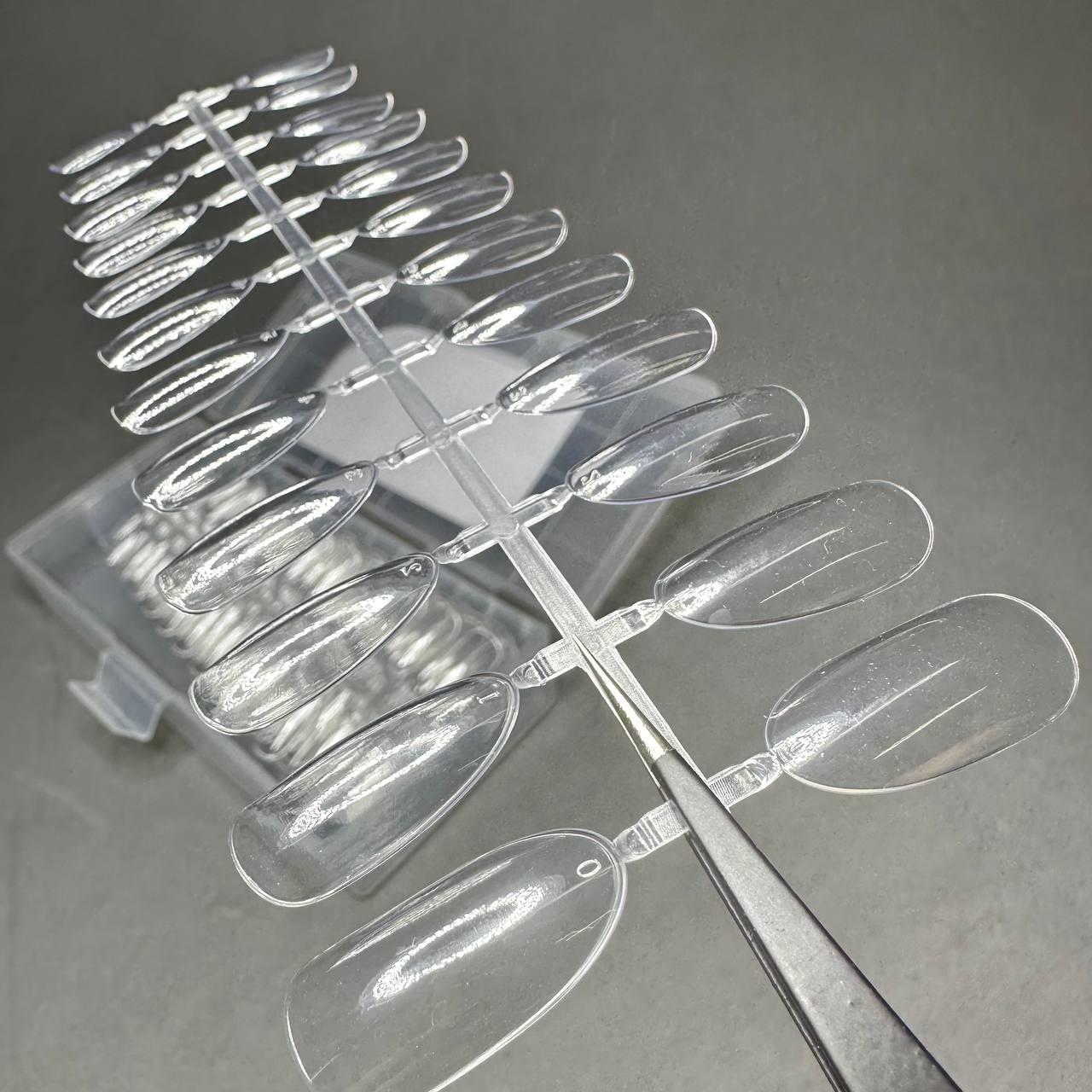 Тіпси гелеві Global Fashion 21 пластина форма овал для нарощування нігтів