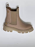 Зимові черевики челсі ТМ Teona 420 капучино, фото 3