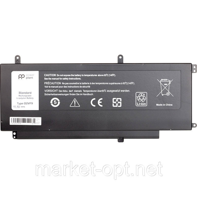 Акумулятор PowerPlant для ноутбуків DELL Inspiron 15 7547 (D2VF9) 11.1V 3400mAh, фото 1