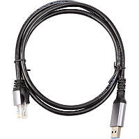 Кабель PowerPlant CAT6 UTP, USB3.0 Type-A - RJ45 1 м