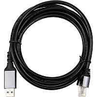 Кабель PowerPlant CAT6 UTP, USB3.0 Type-A - RJ45 2 м