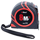 Рулетка гумова з нейлоновим покриттям полотна 8 мм × 25 мм ULTRA (3825142), фото 3