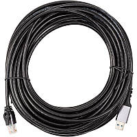 Кабель PowerPlant CAT6 UTP, USB3.0 Type-A - RJ45 15m