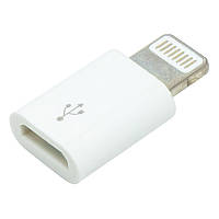Перехідник PowerPlant micro USB (F) - Lightning (M)